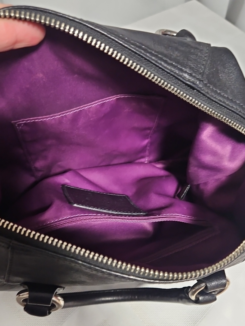 Black Leather Coach Ashley Satchel - Picture 11 of 14
